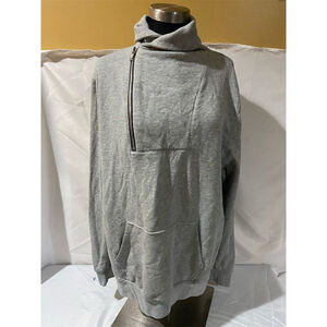 Divided Men's Gray Half-Zip Funnel Neck Pullover Sweater Size L